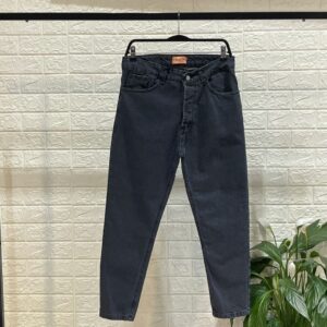 pantalone denim grigio